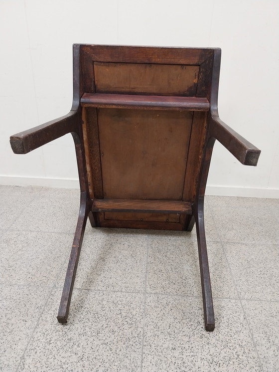 Image 1 of 1 mesa auxiliar escandinava con azulejos azules y blancos