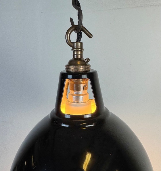 Image 1 of Vintage industriële zwart geverfde hanglamp, jaren 2000