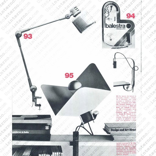 Lampe à pince réglable « Studio » conçue par Olaf von Bohr pour Valenti, années 1970