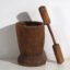 Antique wabi-sabi style grain mortar (c.1920) #1 – Decorative Objects (photo 10 of 40)