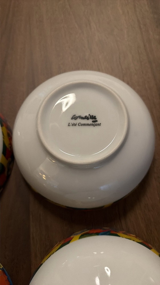 4 Corneille breakfast bowls #design vgc, Crockery, Porcelain, Multi Color (photo 9 of 9)
