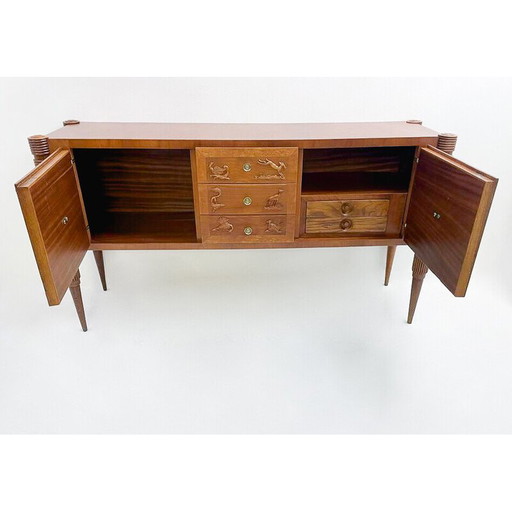 Italiaans dressoir van essenhout uit de Mid Century, Pier Luigi Colli, jaren 1940