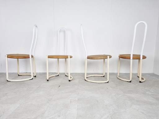 4x Vintage eetkamerstoel