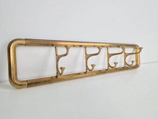 Porte-manteau mural Art Déco vintage des années 1930