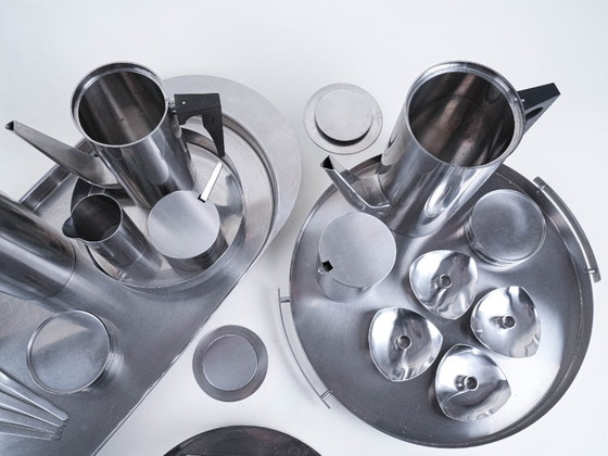 Image 1 of Serving set, Danish design, 1960s, designer: Arne Jacobsen, manufacturer: Stelton