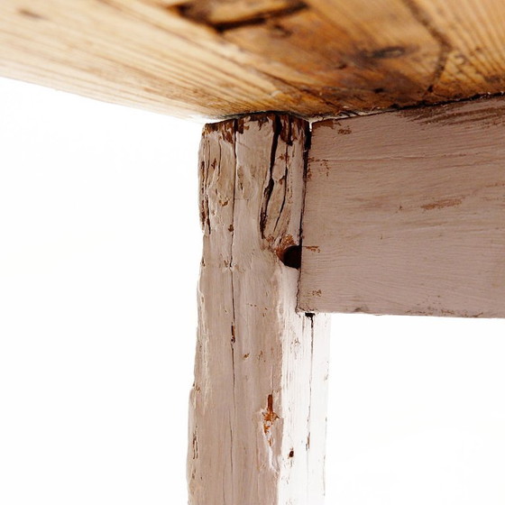 Image 1 of Grande tavolo da fattoria in legno massiccio