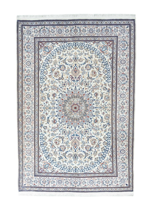 Alfombra oriental Nain 9La anudada a mano con seda - 295 x 200 cm