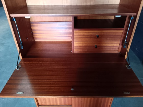 Image 1 of Secrétaire en teck style milieu du XXe siècle