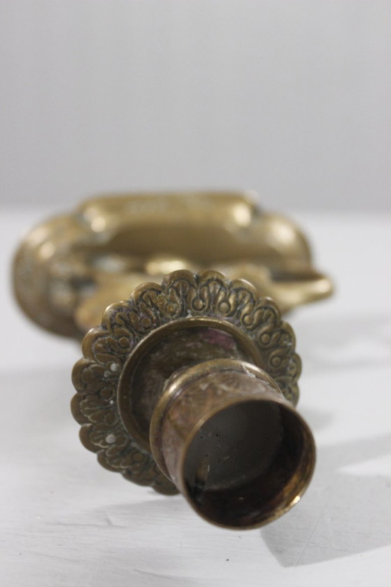 Image 1 of Handleuchter aus Bronze mit Chimärenmotiv, Empire-Stil, 19. Jahrhundert