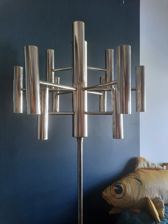 Image 1 of Vintage mid-century floor lamp in Sciolari style