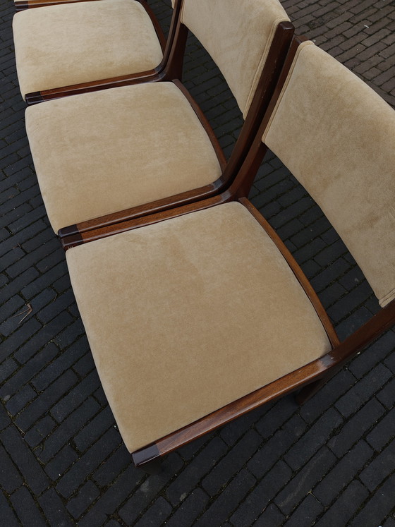 Image 1 of Set vintage eetkamerstoelen zes stuks