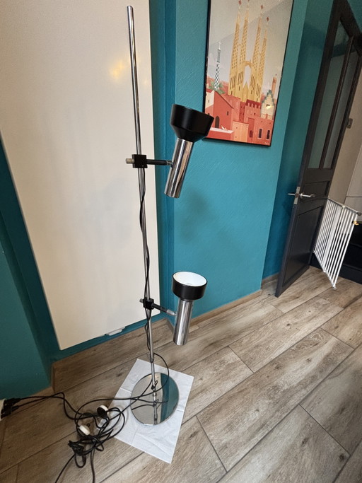 Vintage floor lamp, model L401, by Staff Leuchten, from the 1970s – vloerlampen, Metal, Chrome (photo 2 of 15)