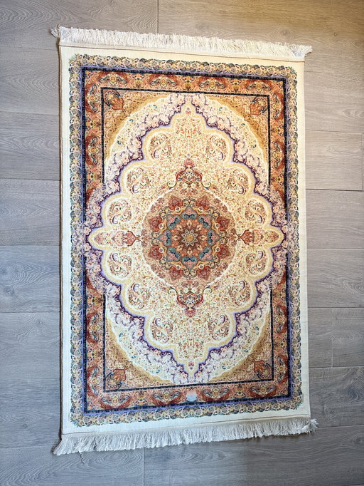 Tappeto iraniano con seta (100x150 cm)