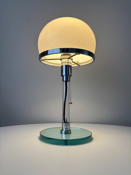 Lampe de bureau Bauhaus metalarte Italiaanse Wilhelm Wagenfeld 