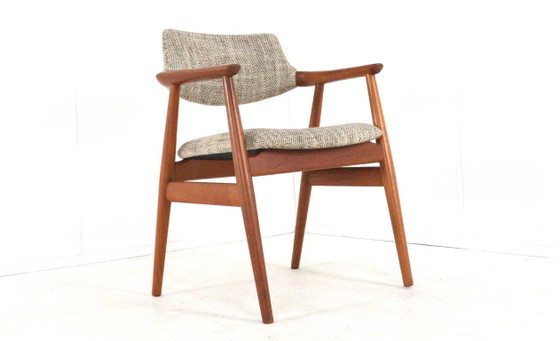 Image 1 of Svend Åge Eriksen voor Glostrup GM11 stoel vintage Deens design nieuw gestoffeerd