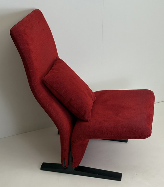 Image 1 of 2 poltrone Concorde rosse design Pierre Paulin Artifort