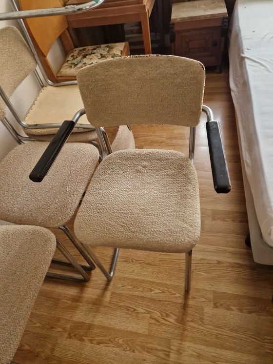 Image 1 of 7 vecchie sedie Van Gispen