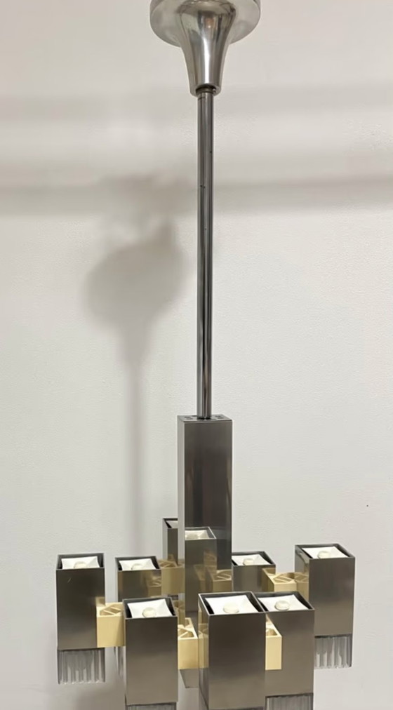 Image 1 of Lampadario vintage Gaetano Sciolari