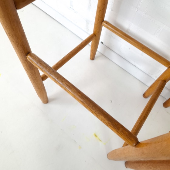 Image 1 of 2x Vintage bar stool mid-century modern 70s