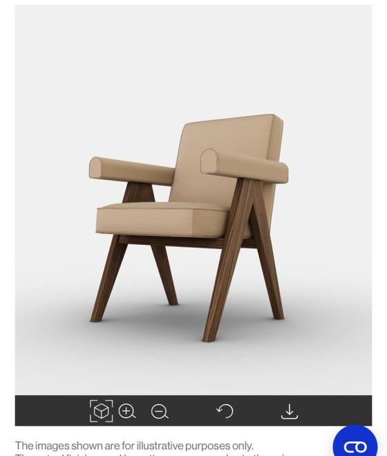 Image 1 of Pierre Jeanneret COMITÉ SILLÓN PEQUEÑO ESTRUCTURA-ESTRUCTURA