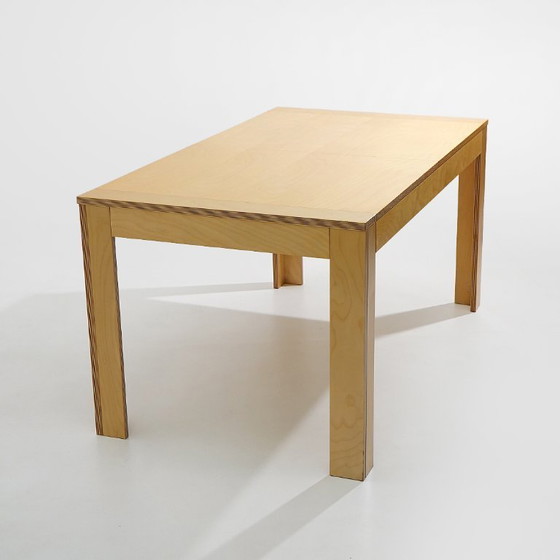 Image 1 of Maple table with extendable top, 1970s