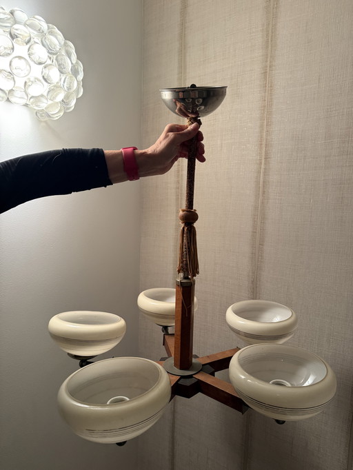 Lámpara escolar Amsterdamse colgar jaren 30