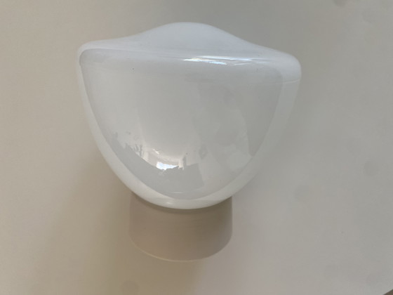Image 1 of Minimalistische Opaline Plafondlamp Art Deco - Vintage, jaren 1930