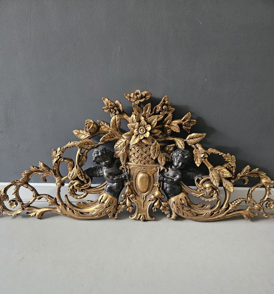 Image 1 of Puerta antigua dorada superpuesta, Francia