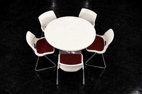 Image 1 of Mid-Century Modern Scandinavian Chairs by Svante Schöblom for Overman, 1970s, Set of 5