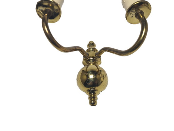 Two-Armed Wall Lamp, Sweden, 1970s – Wall lights, Brass (photo 2 of 8)