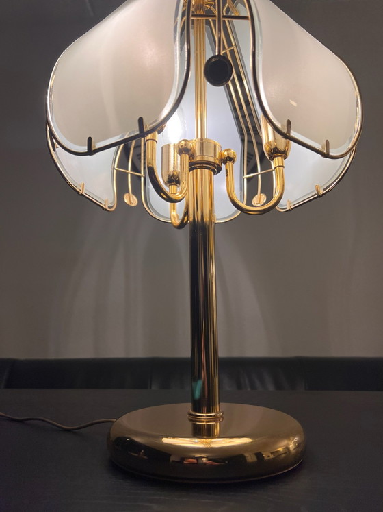 Vintage Herda Hollywood Regency lamp – Table lamps, Glass, Metal (photo 11 of 15)