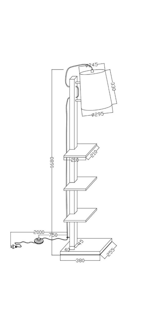 Image 1 of It's about RoMi Floor lamp/bookcase Cambridge