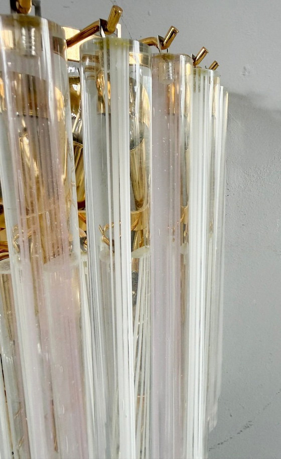 Image 1 of Lampada da parete/applique a cascata di metà secolo di Paulo Venini, vetro di Murano, Italia, anni '70