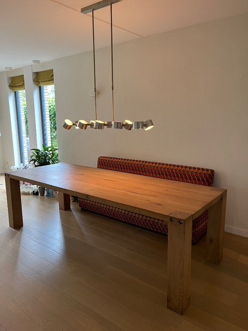 Robuuste eettafel van ZwaarTafelen (99x264,5)