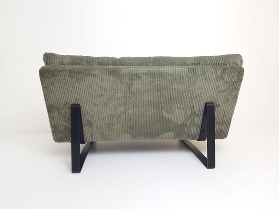 Canapé Vintage Vert Kho Liang Artifort 1,5 Place Nervuré Neuf C684 – Canapés 2 places, Metal, Polyester (photo 9 of 11)