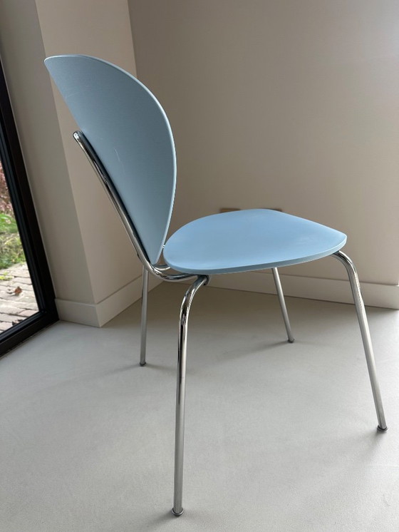 Image 1 of Sedia STUA Globus azzurra (vintage)