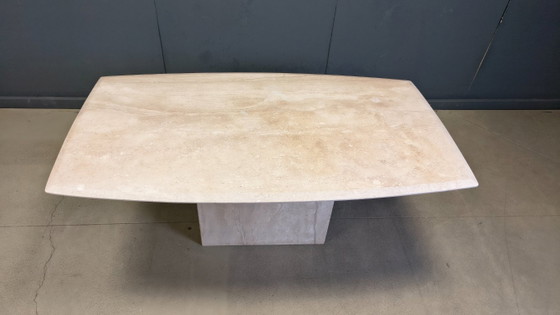 Image 1 of Vintage travertine dining table, 1970s