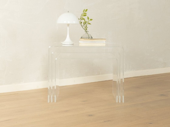 Image 1 of Stapelbare acryltafels uit de jaren 60