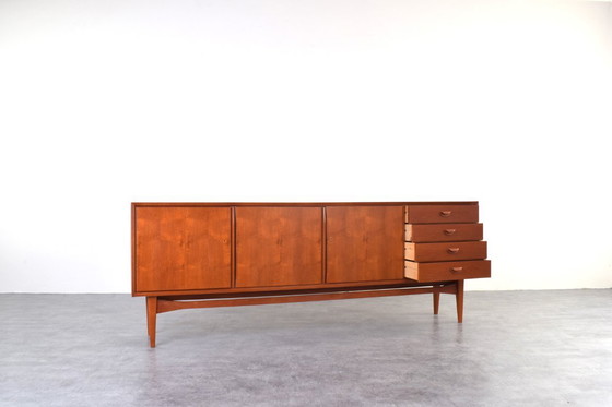Image 1 of Mid-Century teakhouten dressoir van Heinrich Althoff, jaren 60.