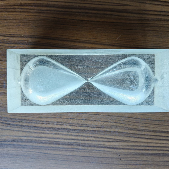 Image 1 of Vintage design solid block hourglass, 70s–80s