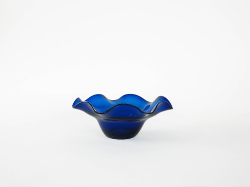 Kobaltblauwe kom, Deens ontwerp, jaren 70, gemaakt in Denemarken.