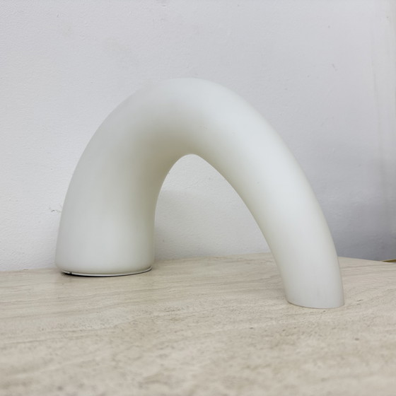 Image 1 of Fontana Arte Thor glass table lamp , 1980s Italy