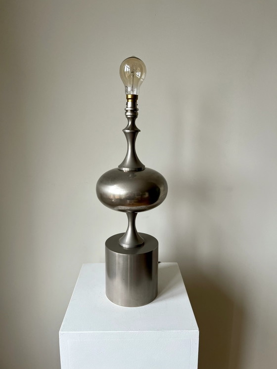 Large sculptural table lamp, France 1960-70s – Metal (photo 11 of 11)