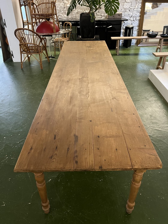 Image 1 of Tavolo da pranzo in pino da 3 metri