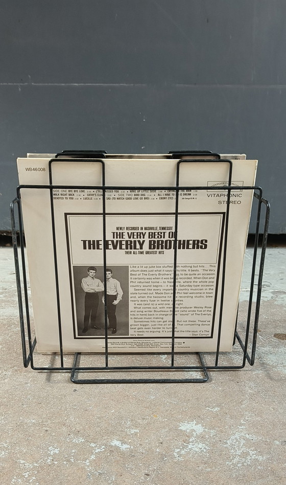 Image 1 of Draadstaal Minimalistisch Vintage Retro Jaren 60 Platenhouder