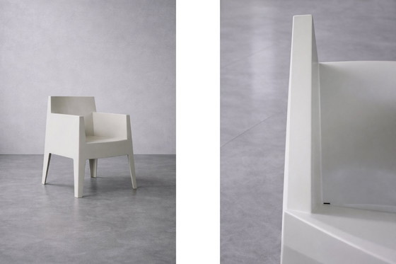 Image 1 of Vintage Mid-Century Italian Modern Atlantide Collection Toy Plastic Chairs by Philippe Starck for Driade, 1990, Set of 4