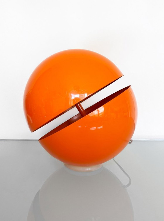 Image 1 of Lumess Andres Modica oranje Space Age tafellamp vloerlamp
