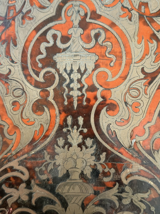 Boulle Coffee Table, Bronze, Wood, Black (photo 5 of 12)