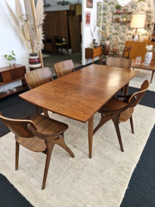 Vintage Deense Uitschuifbare Eettafel – Arne Hovmand-Olsen