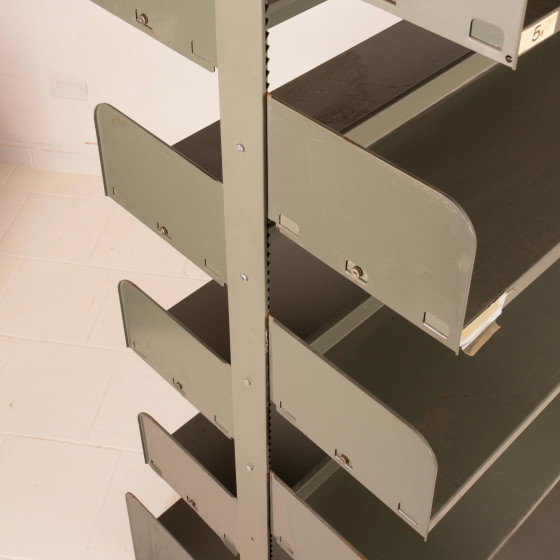 Lips Vago Sistema di Scaffalature Metalliche Congresso Mid Century 1960 – Librerie, polished steel (photo 25 of 26)